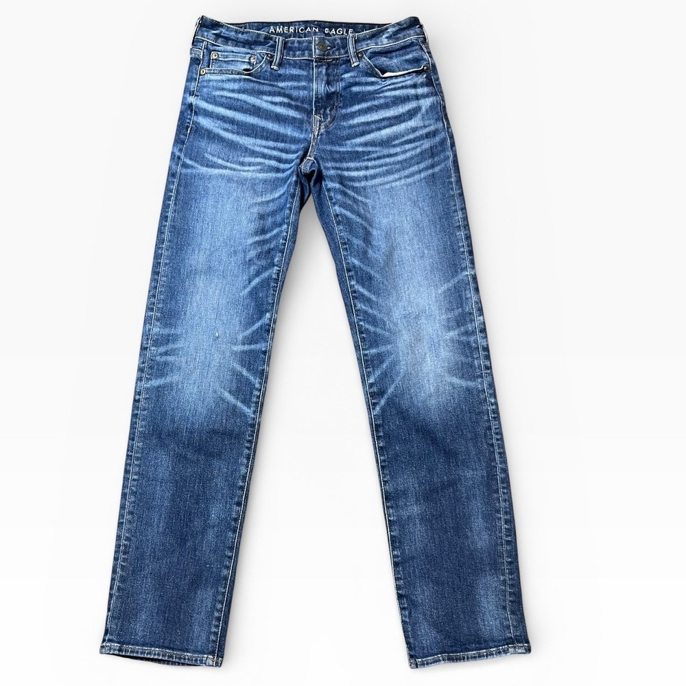 American Eagle AE Airflex Original Straight Jeans Mens 30x34 Stretch Stackable